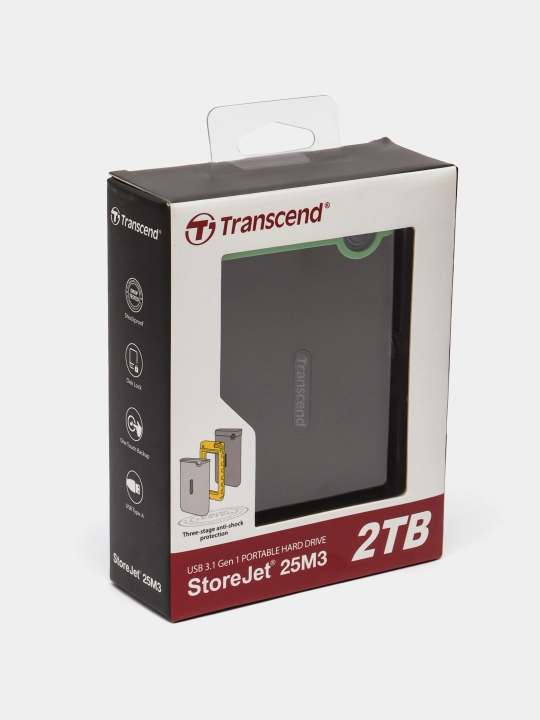 Tashqi qattiq disk, portativ qattiq disk HDD Transcend StoreJet 25M3, 2TB, USB 3.0