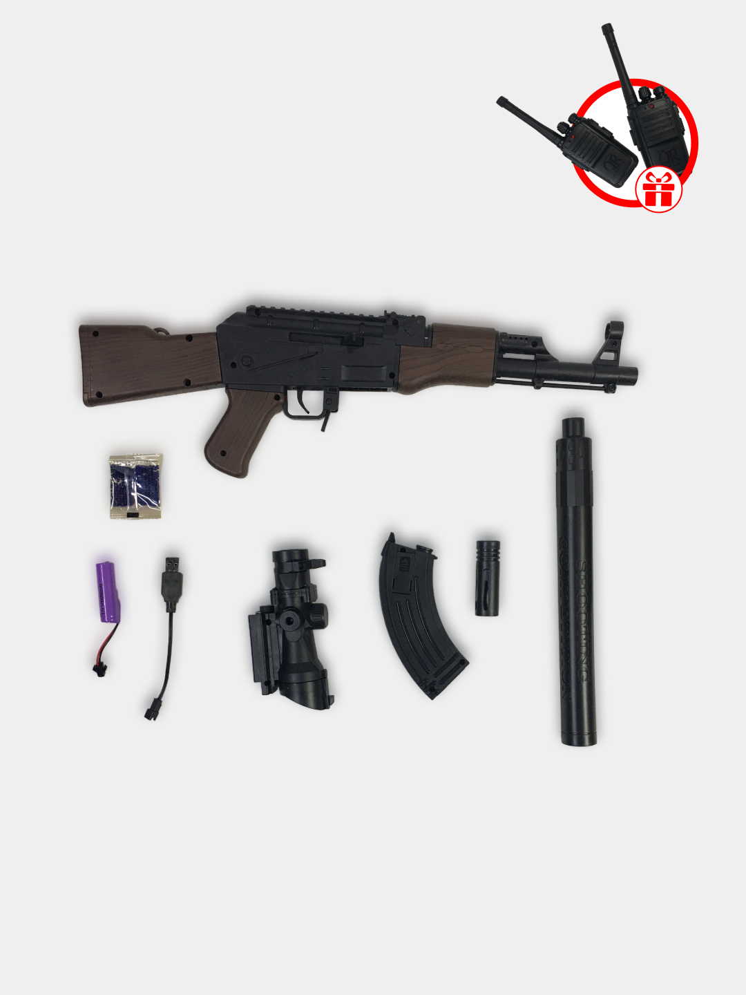 Игрушечный автомат Орбиган AK-47, M416, стреляет гидрогелевыми шариками ...