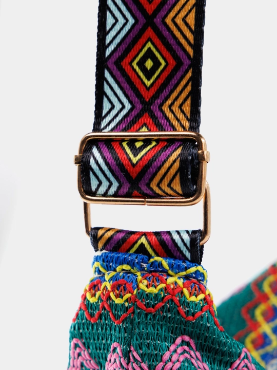 Sharqona boho uslubidagi ayollar sumkasi, kross bodi, tout