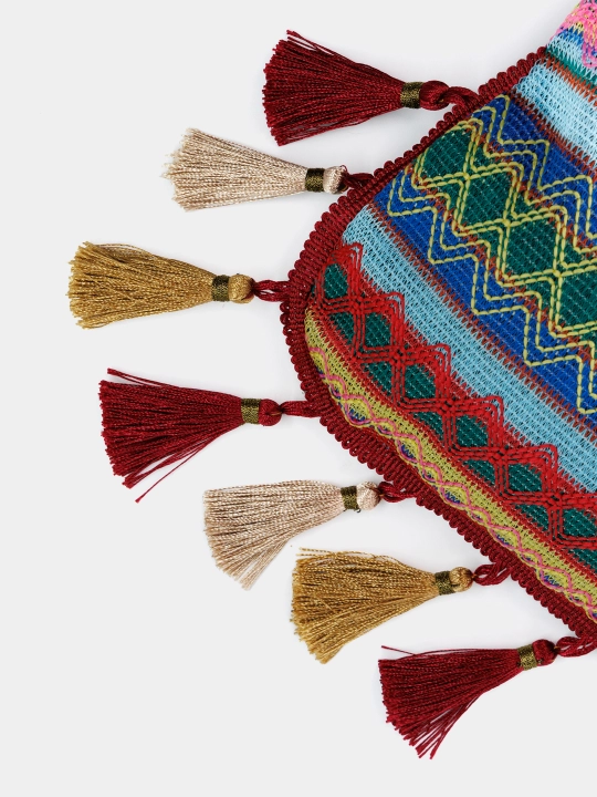 Sharqona boho uslubidagi ayollar sumkasi, kross bodi, tout