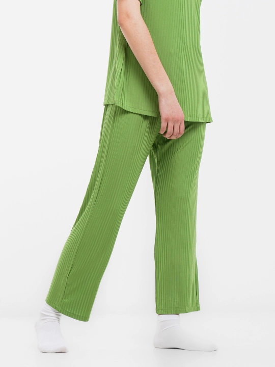Yuqori va pastki pijama kostyumi, ipak
