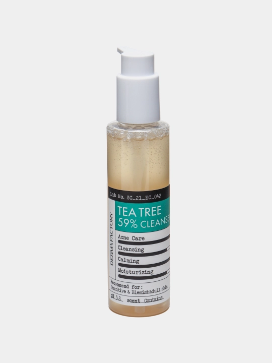 Гель-пенка для проблемной кожи Derma Factory Tea Tree 59% Gel Cleanser, 150 мл - 