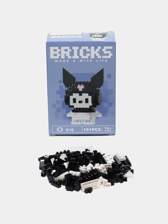 3D blokli konstruktor, mini lego, bolalar va kattalar uchun jumboq, haykalchalar