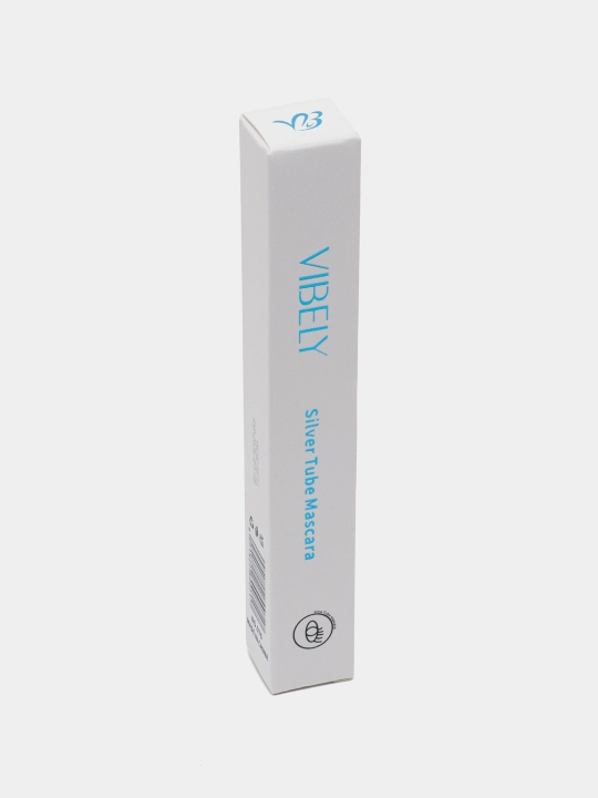 Инновационная удлиняющая тушь Vibely Silver Tube Mascara 4D, 2 в 1 - 