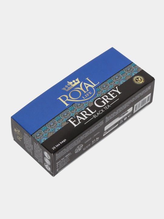 Qora choy Royal Life Earl grey, 25 paketchalarda, 150 g