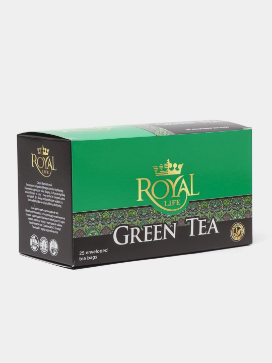 Чай зеленый Royal Life Green, 25 пакетиков - 