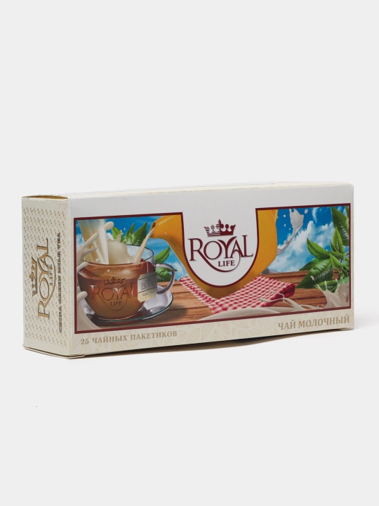 Чай черный Royal Life Milk tea, 25 пакетиков - 