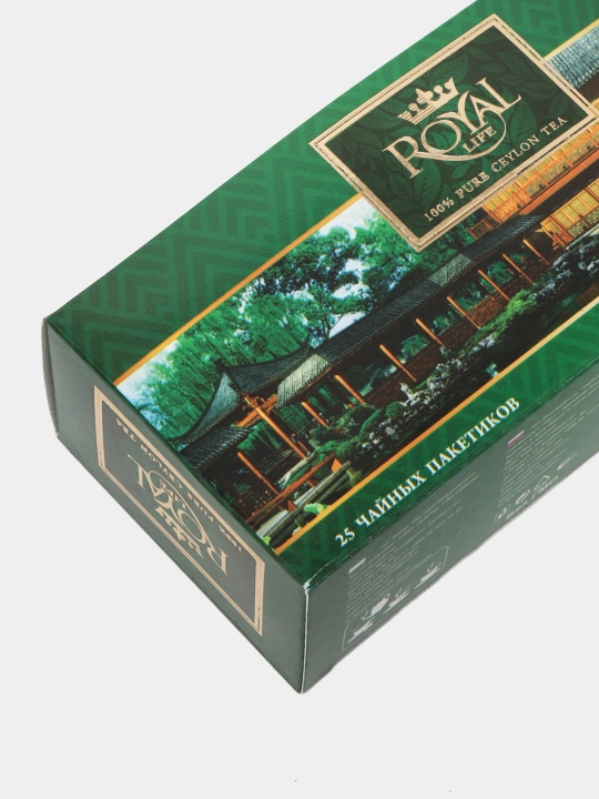 Ko'k choy Royal Life Green, 25 paketchalarda, 1.5 g dan
