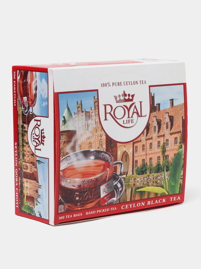 Чай черный Royal Life Сeylon, 100 пакетиков, 200 г — ROYALT-P0D6B92