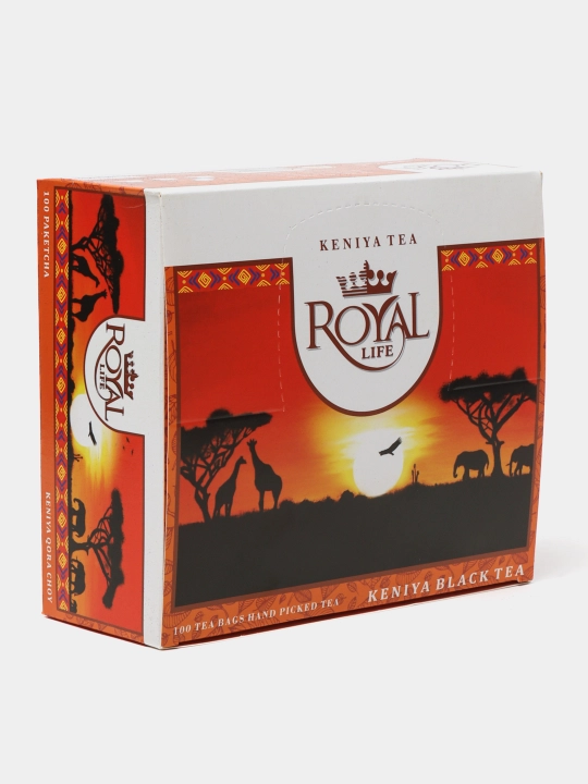 Чай черный Royal Life Keniyan, 100 пакетиков, по 1.5 г - 