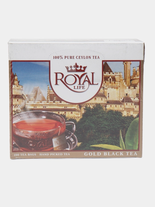 Чай черный Royal Life Gold, 100 пакетиков, 150 г - 