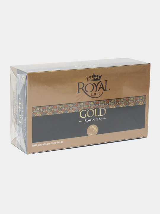 Чай черный Royal Life Gold, 100 пакетиков, 150 г