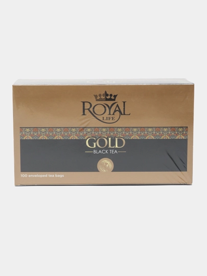 Чай черный Royal Life Gold, 100 пакетиков, 150 г — ROYALT-P0D6BA3