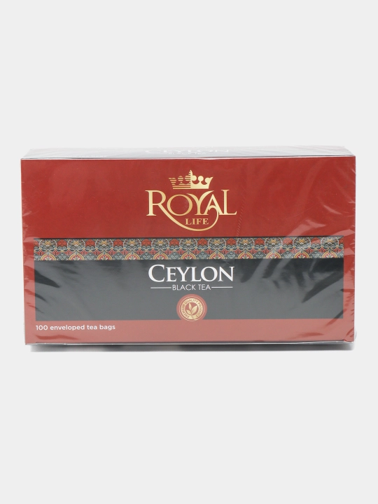 Чай черный Royal Life Сeylon, 100 пакетиков, 150 г - 