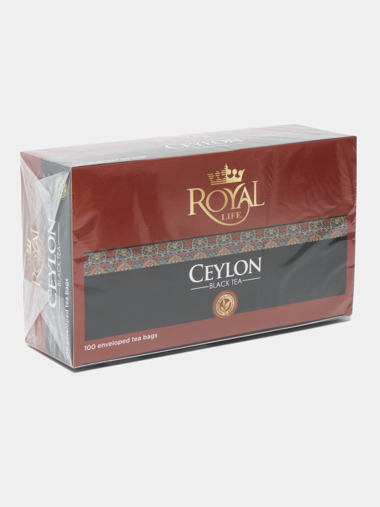 Qora choy Royal Life Сeylon, 100 paketchalarda, 150 g
