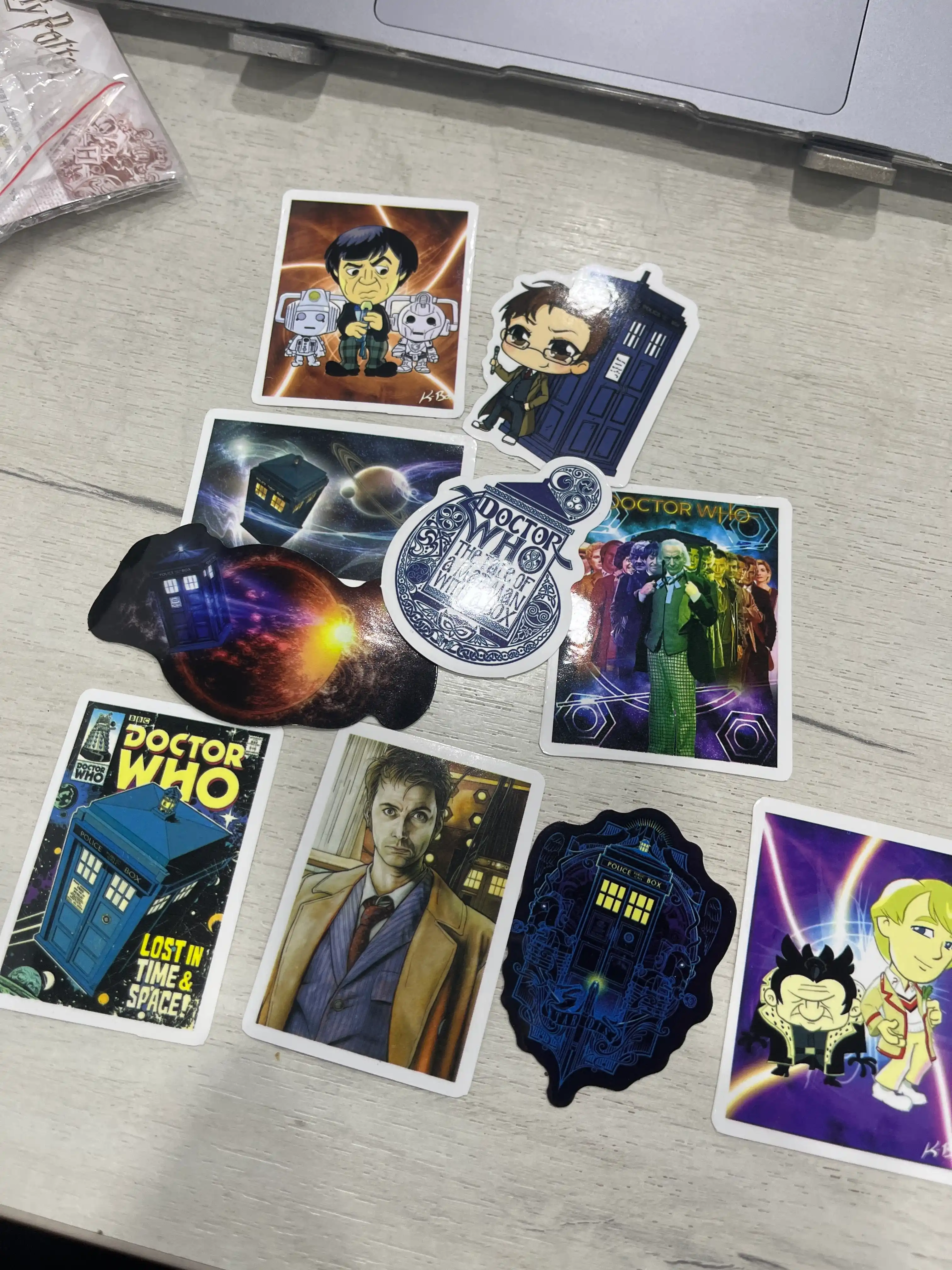 Наклейки "Доктор Кто", 10 случайных стикеров, Doctor Who