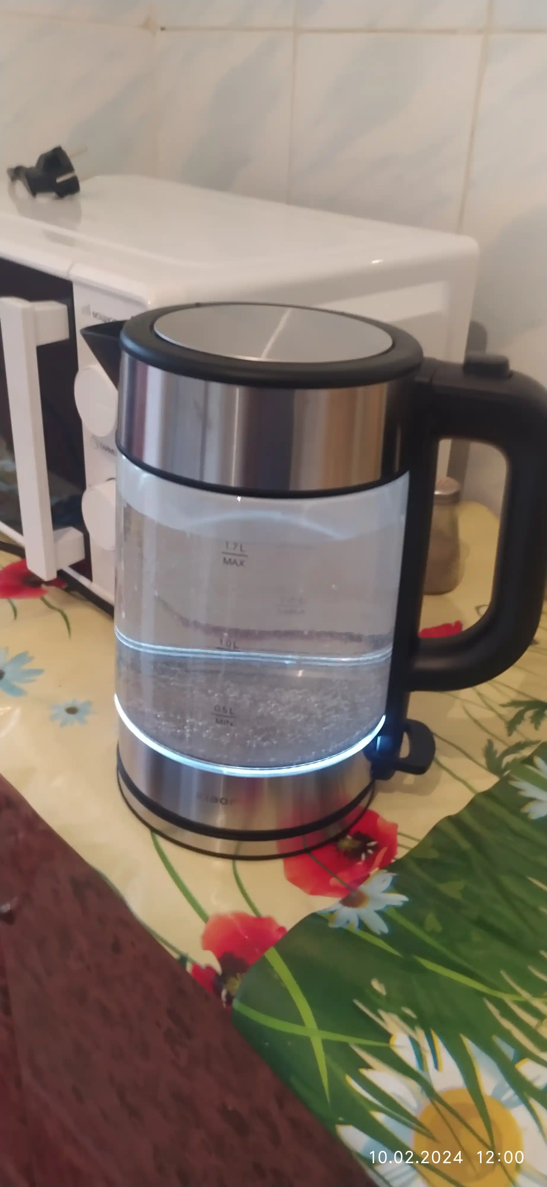 Elektr choynak Xiaomi Mi Electric Glass Kettle, avtomatik ochirish bilan, 1.7 litr