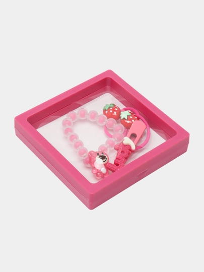 Набор для девочки: заколки, резинки, принцесса, "кукла Barbie, Hello Kitty" — MBACCES-НАБОР01-КРАСН