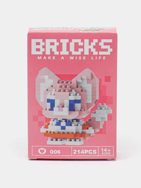 3D blokli konstruktor, mini lego, bolalar va kattalar uchun jumboq, haykalchalar