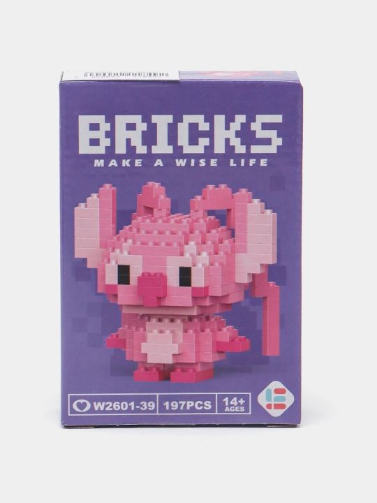 3D blokli konstruktor, mini lego, bolalar va kattalar uchun jumboq, haykalchalar