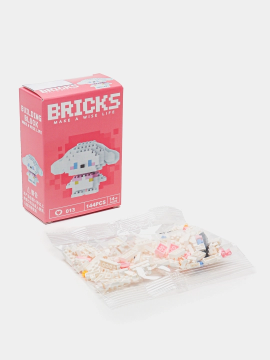 3D blokli konstruktor, mini lego, bolalar va kattalar uchun jumboq, haykalchalar