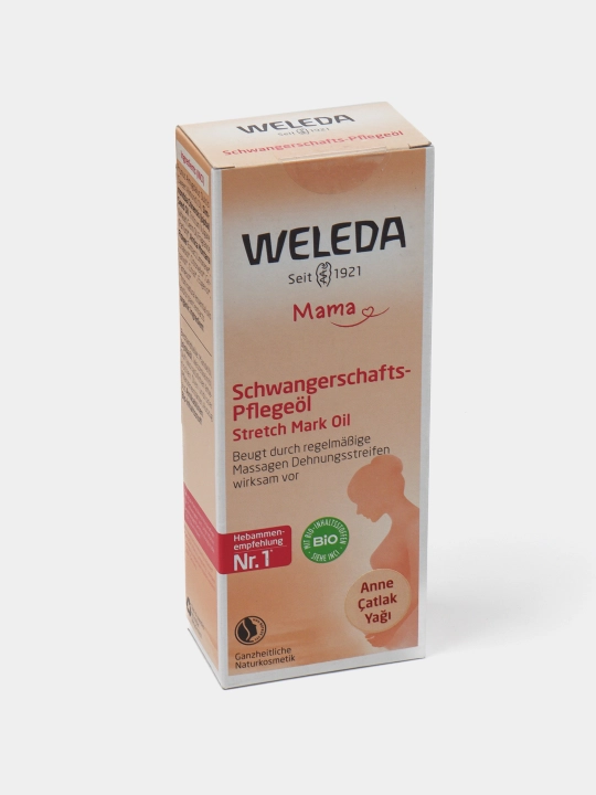 Weleda, Mama, массажное масло от растяжек, экстракты миндаля, 100 мл
