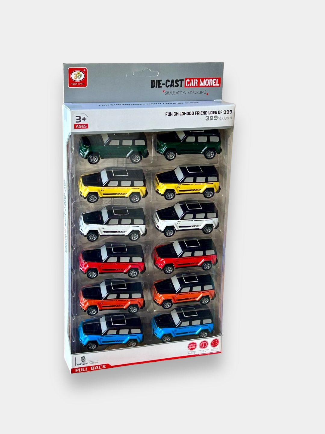 Металлические игрушечные машинки Die-Cast, с функцией Pull Back, набор ...