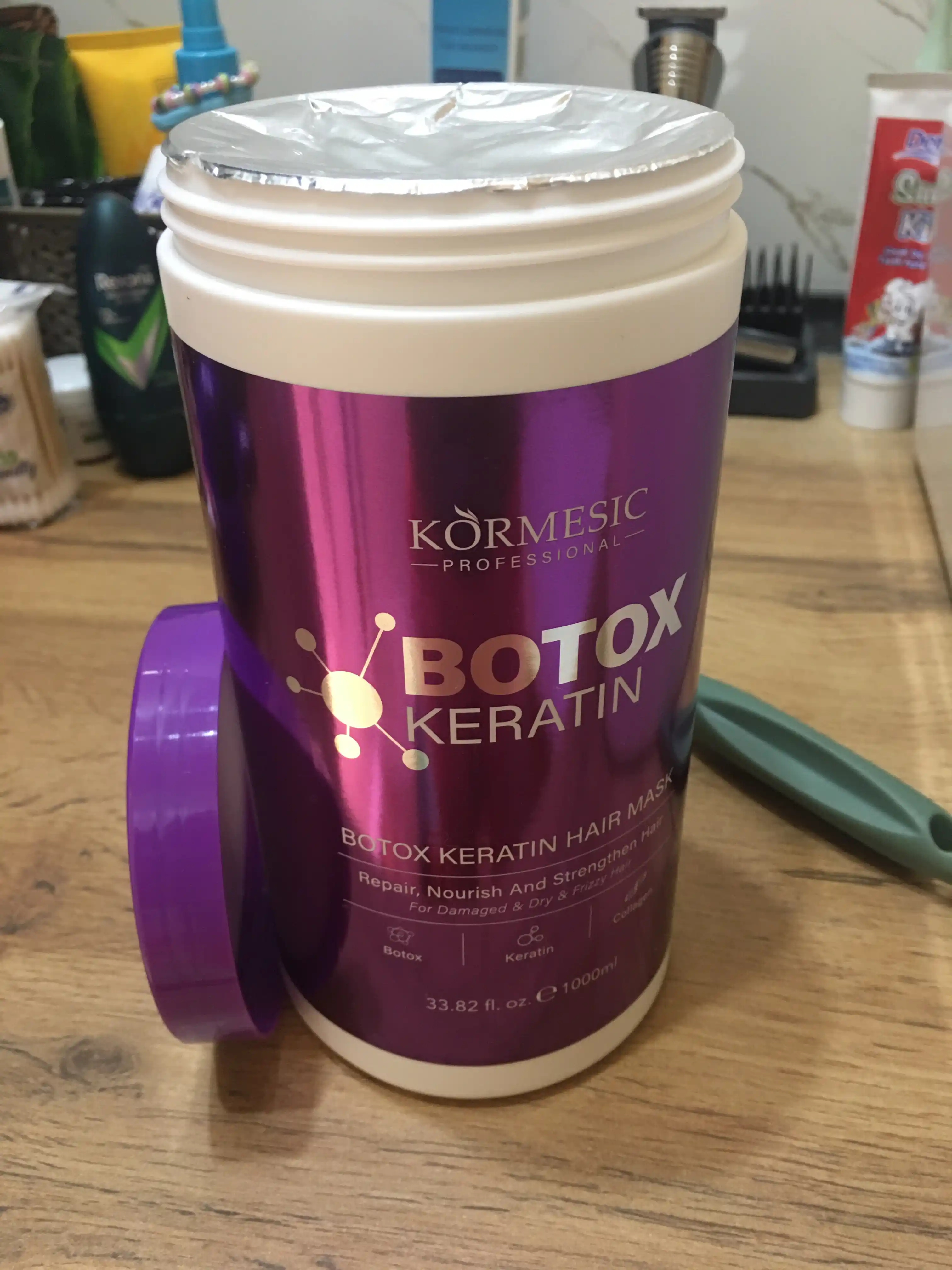 Ботокс-кератиновая маска KORMESIC, восстанавливающий, для сухих и поврежденных волос