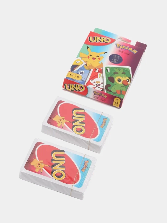 Настольная игра UNO Flip, Wild, Kuromi, Pokemon, Minecraft, BTS, Anime, Barbie, Frozen