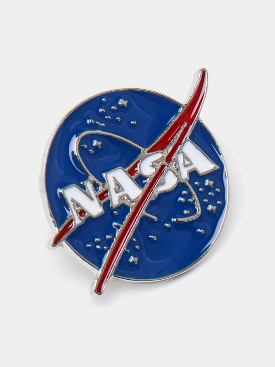 Металлические значки, пин на одежду "Космонавт, ракета, планеты, космос, NASA, луна" - 