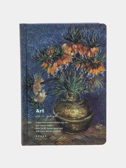Блокнот . Арт Ван Гога, личный дневник — LINDA-ВАНГОК-СИНИЙ