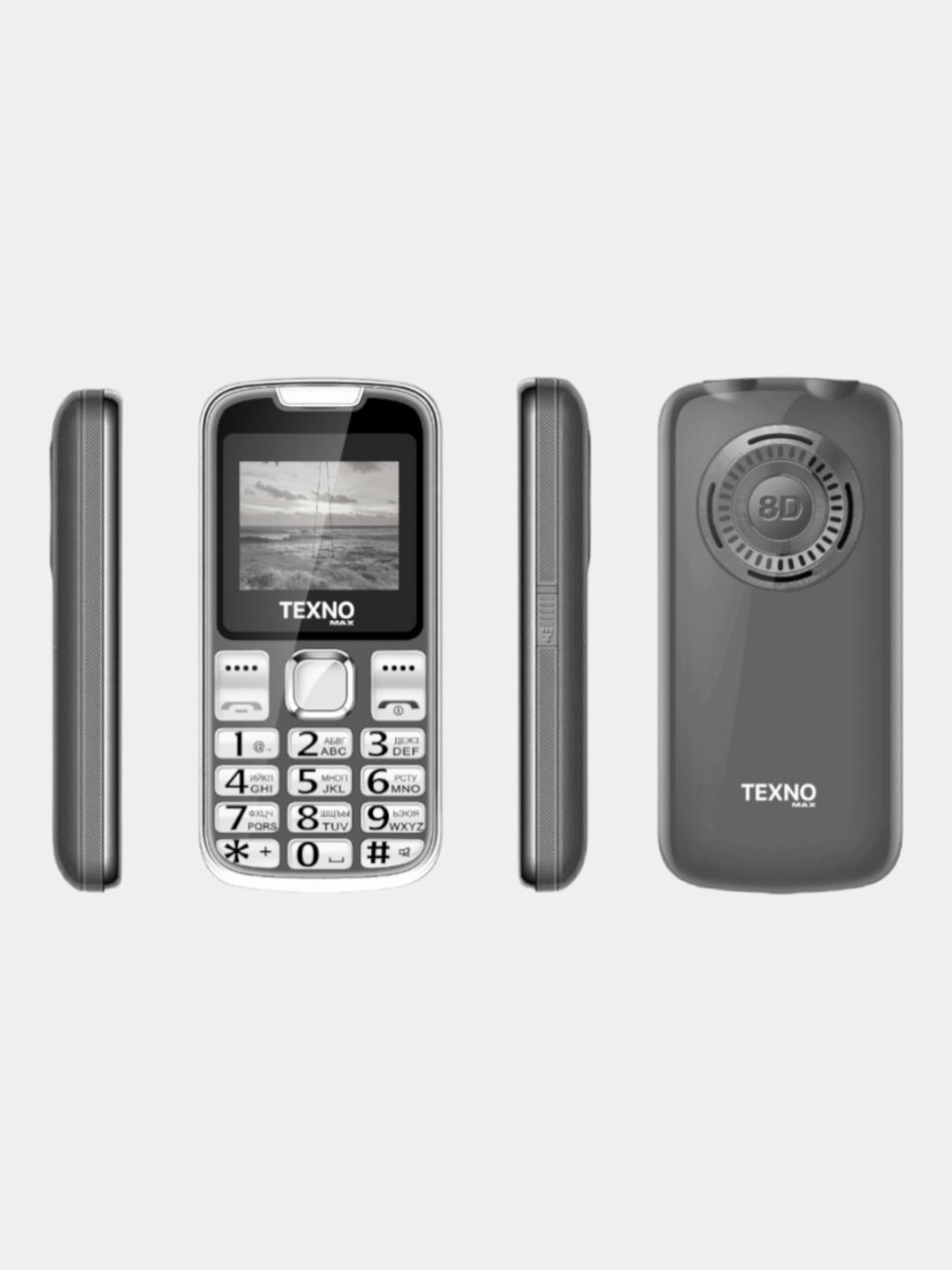 Кнопочные телефон TEXNO MAX 023 Big batareya, 1700 mA/h купить по ...
