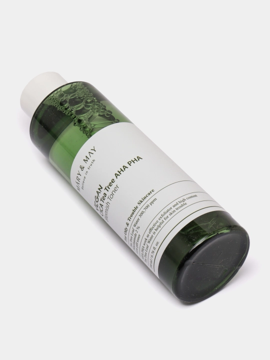 Muammoli teri uchun tinchlantiruvchi tonik Mary&May Vegan CICA Tea Tree AHA PHA