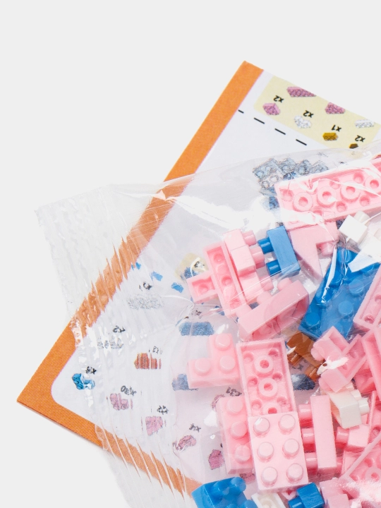3D blokli konstruktor, mini lego, bolalar va kattalar uchun jumboq, haykalchalar