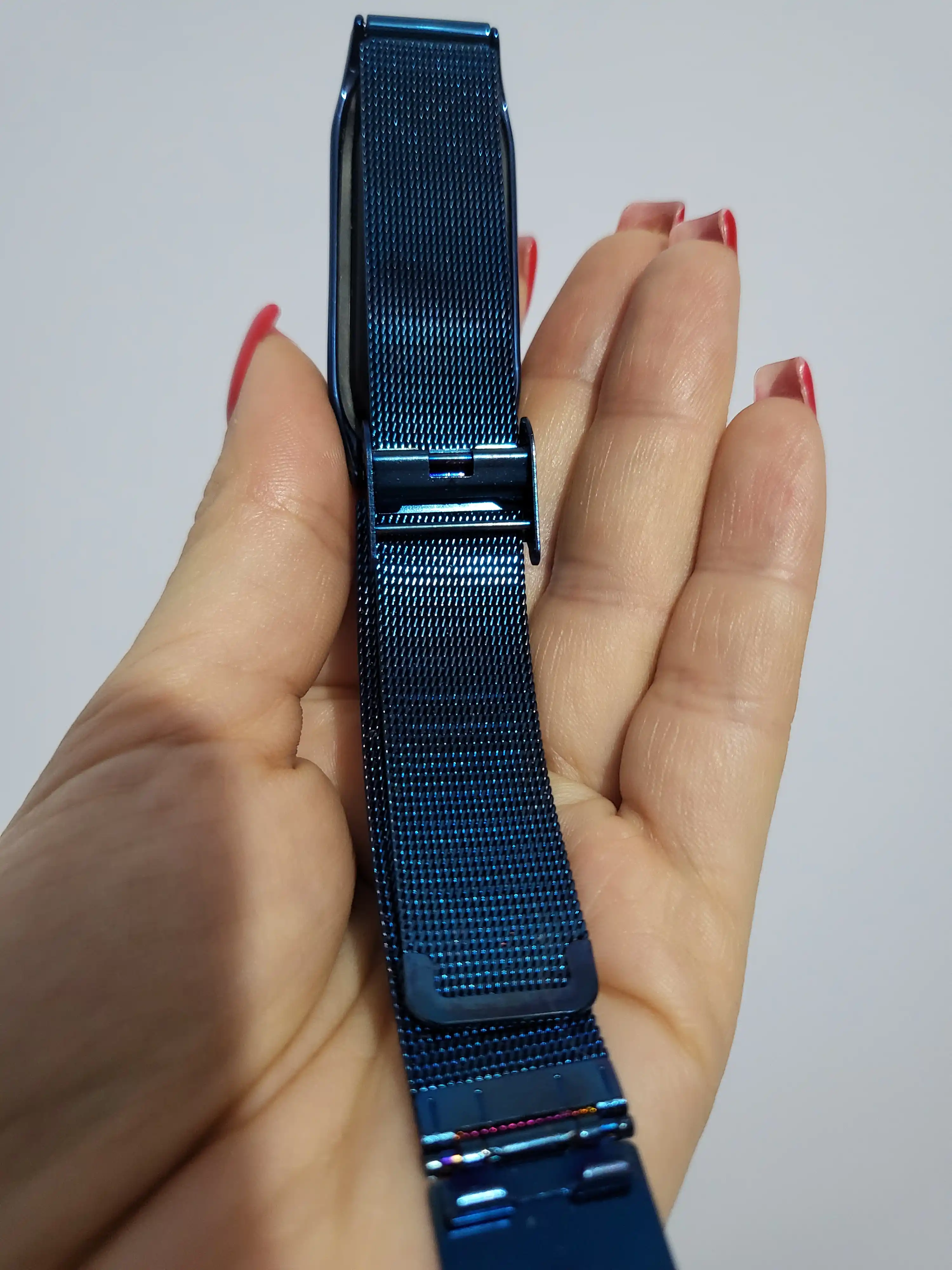 Ремешок для Xiaomi Mi Band 3/4/5/6/7/8, металлический, миланская петля