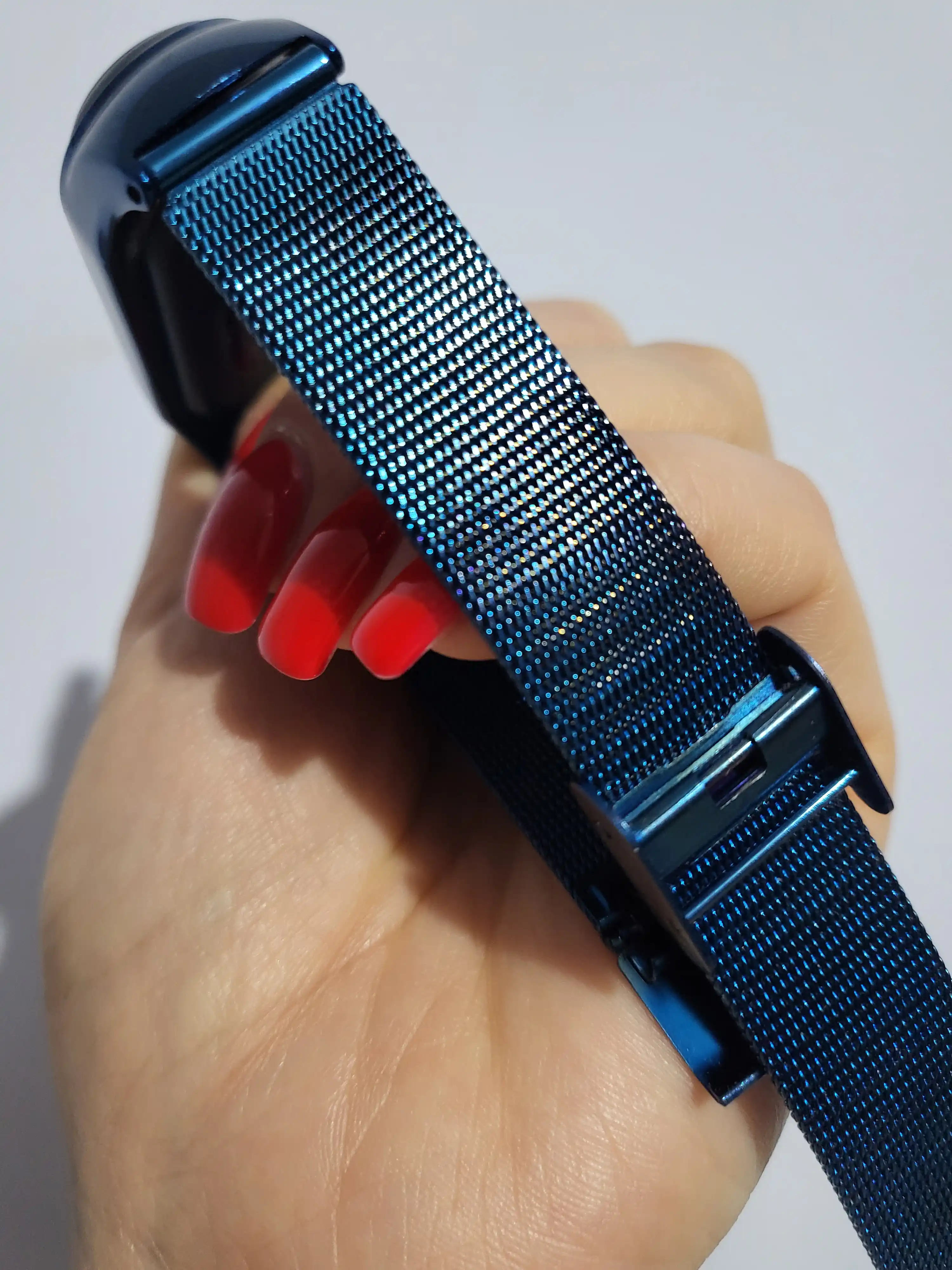 Ремешок для Xiaomi Mi Band 3/4/5/6/7/8, металлический, миланская петля