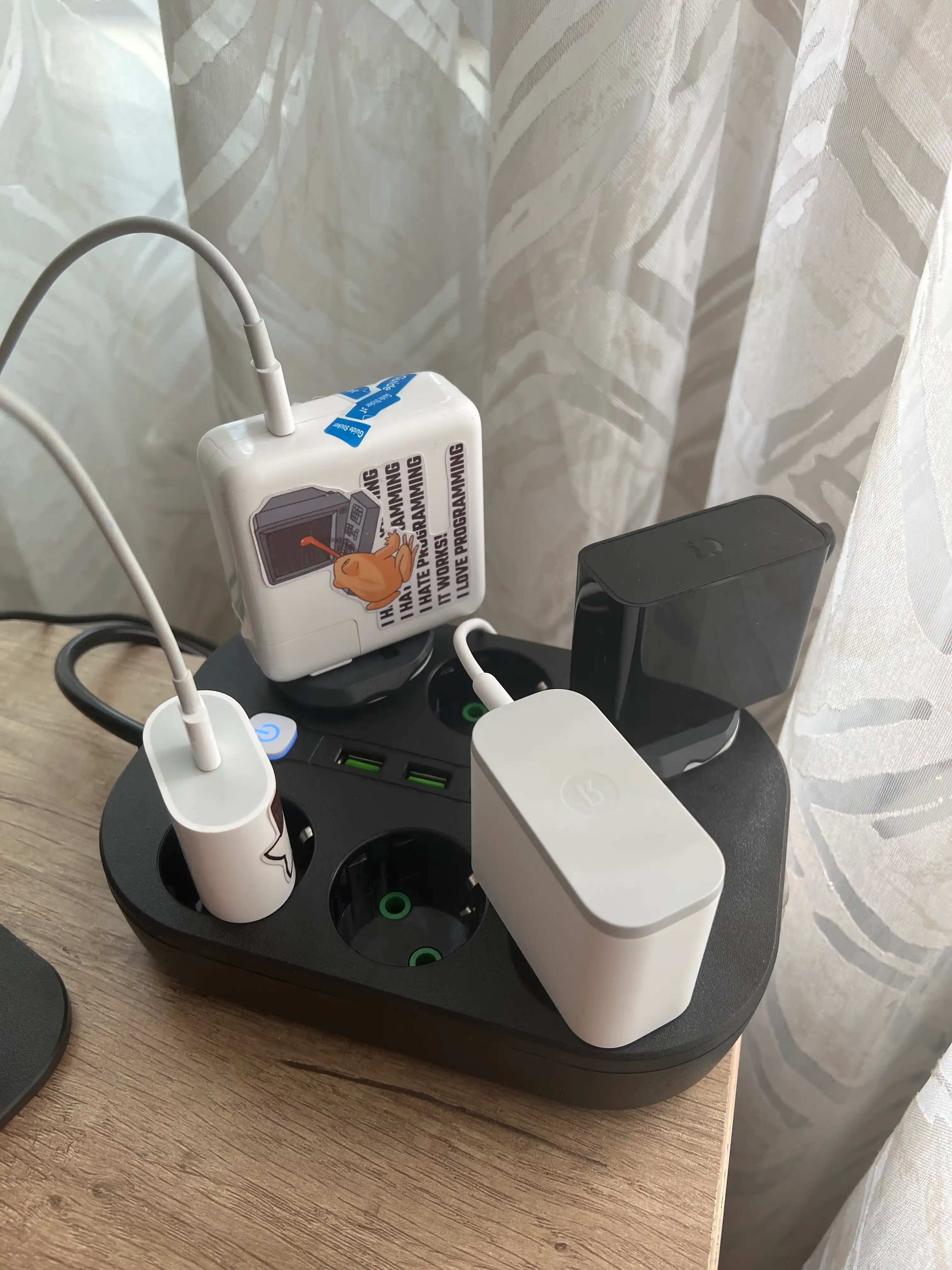 Удлинитель электрический, Пилот, сетевой фильтр, тройник, 6 розеток, 3 USB порта, Type-C