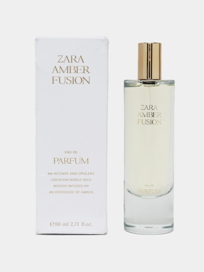 Парфюмерная вода для женщин Zara Amber Fusion, 80 мл - 
