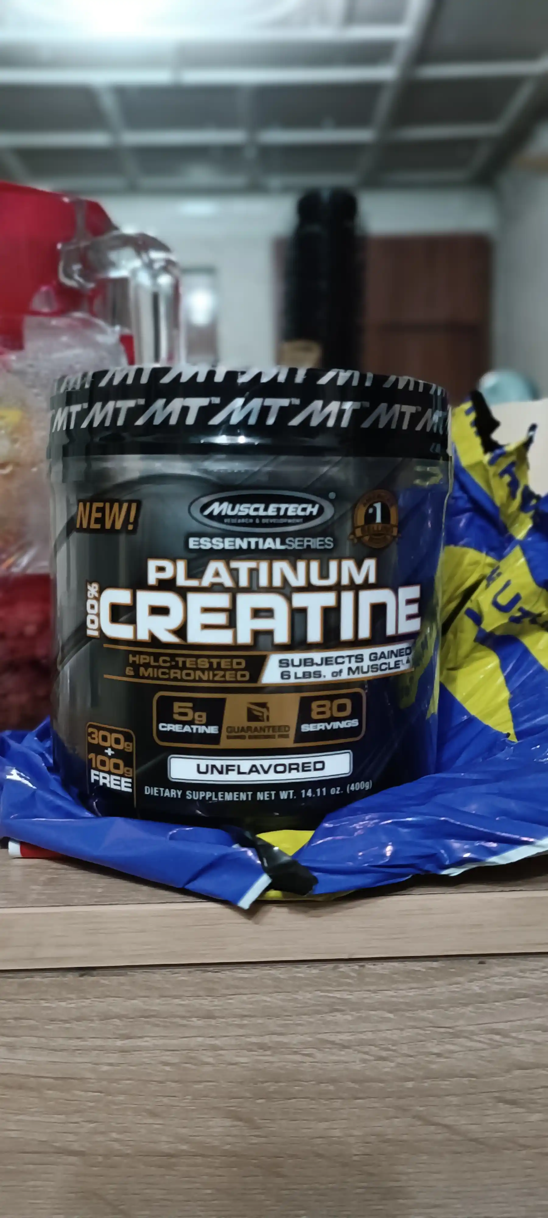 MuscleTech Platinum 100% Creatine dan kreatin, 80 ta porsiya, 400 g