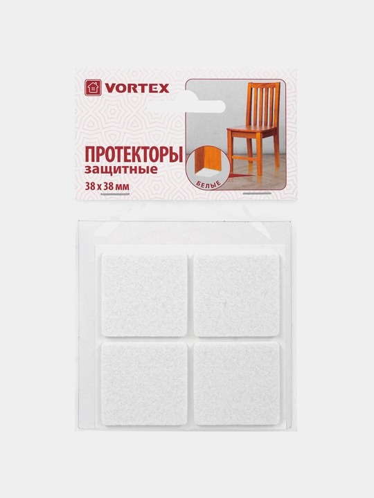 Защитные наклейки на ножки стула, стола, стиральной машины, протекторы из фетра "Vortex" - 