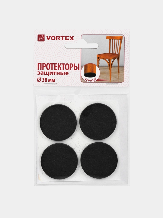 Kreslo yoki stol oyoqlari uchun kigiz stikerlar, sirpanishga qarshi, protektorlar "Vortex"