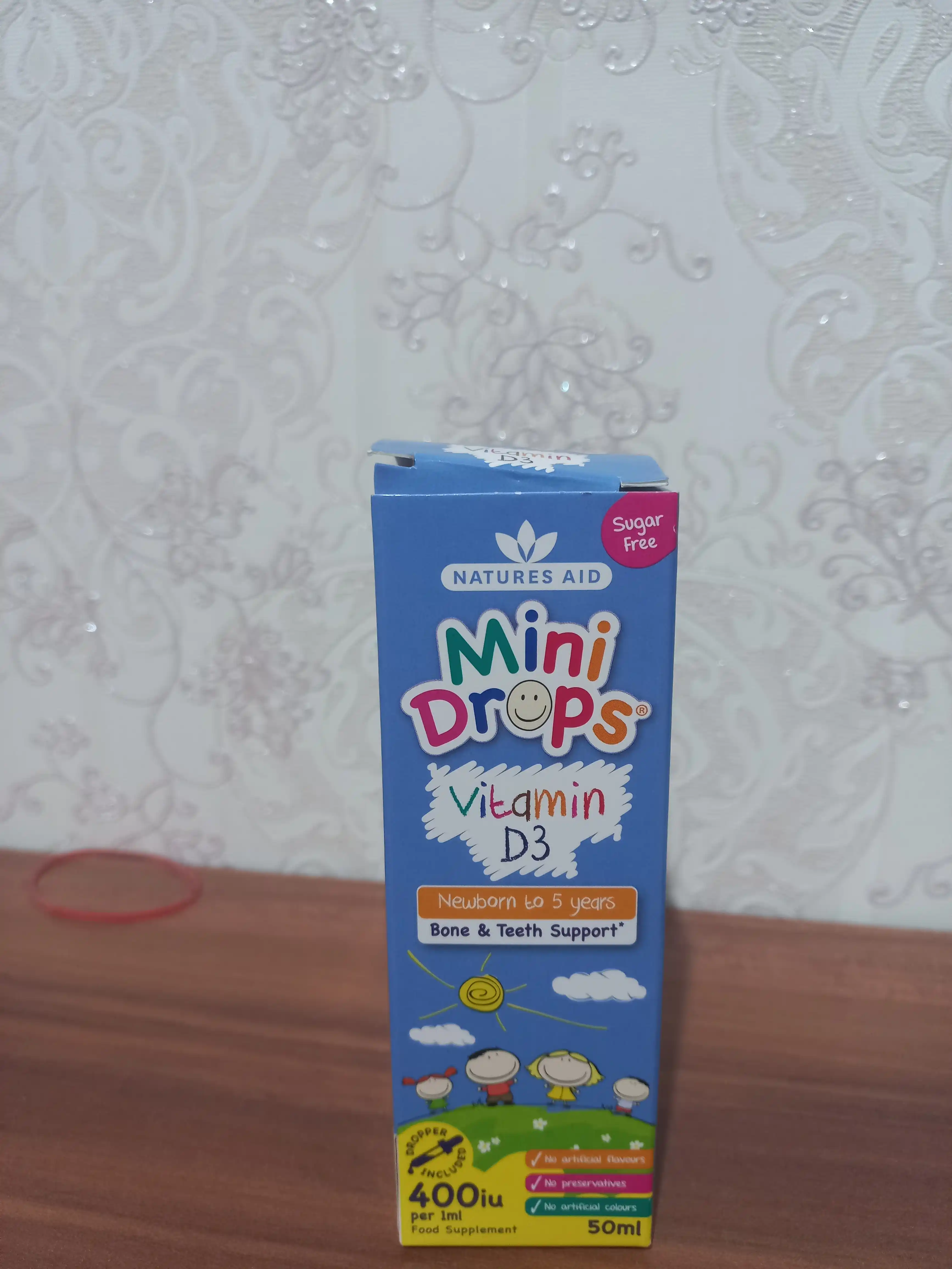 Natures Aid Мини Дропс Витамин D Мини Капли, 50 мл