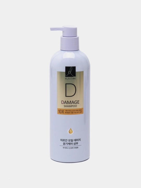 Шампунь для поврежденных волос, Elastine, ES Damage Care Shampoo, 680 мл