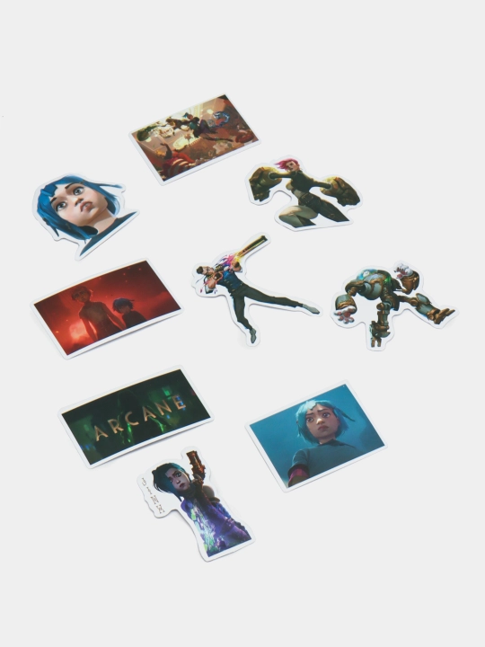 Наклейки Arcane League of Legends, случайных 10 шт - 