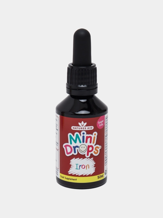 Витамины Natures Aid Мини Дропс Iron Мини Капли, 50 мл
