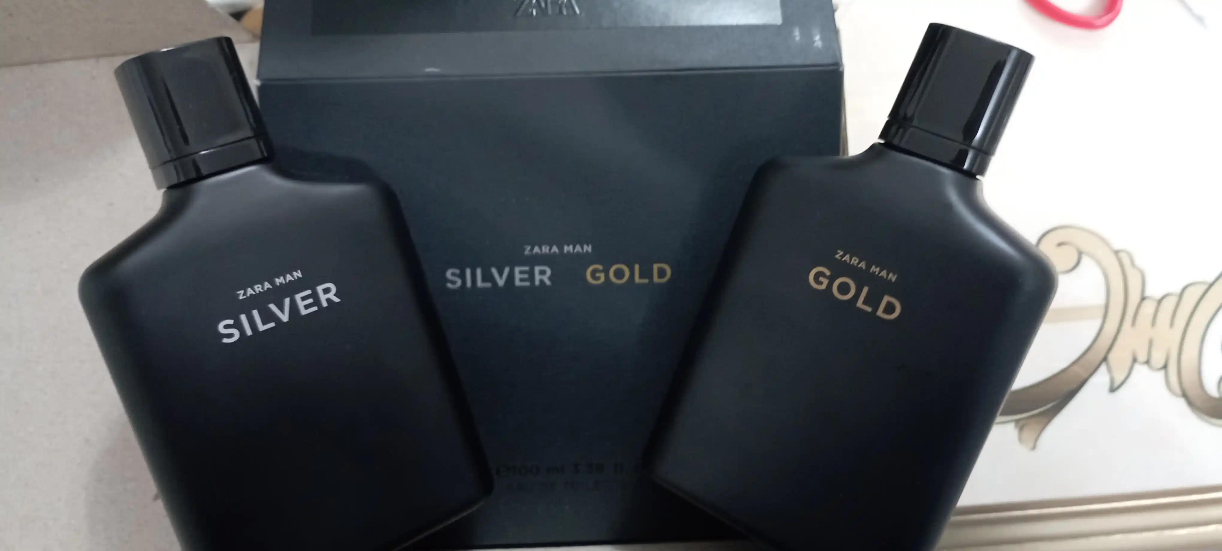 Туалетная вода для мужчин ZARA Silver, 100 мл + Gold, 100 мл