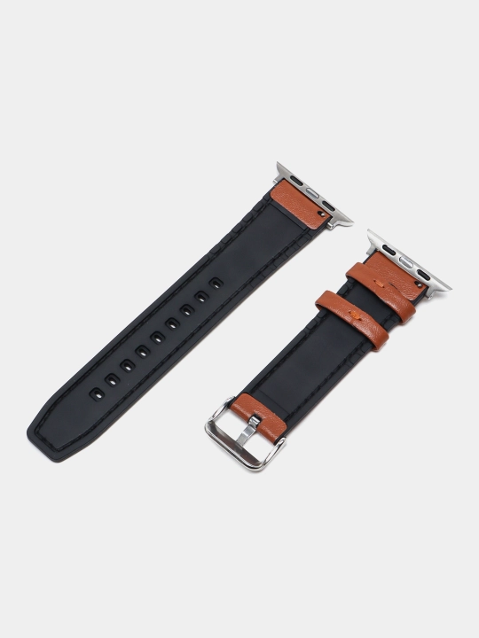 Charm tasma I Watch 3/4/5/6/7/8/SE/Ultra uchun, silikon qoplamali, 42/44/45/49 mm