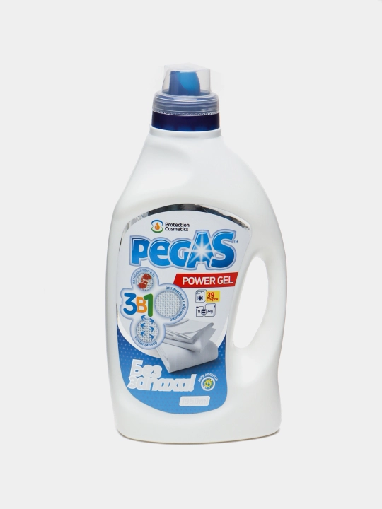 Набор гелей для стирки Pegas Gel, на 117 стирок, 5.85 л