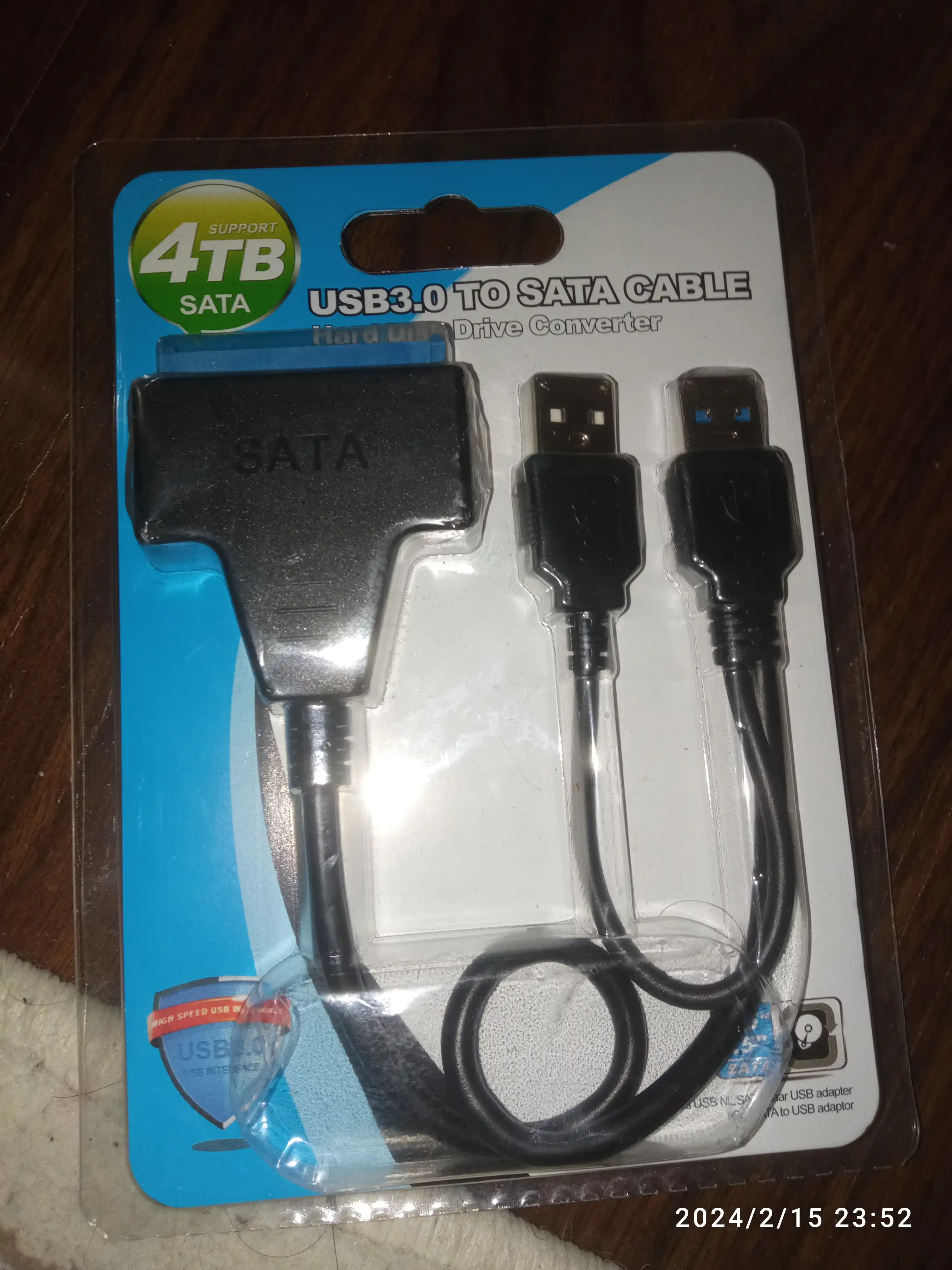 USB SATA adapteri, HDD, SSD 2.5 uchun