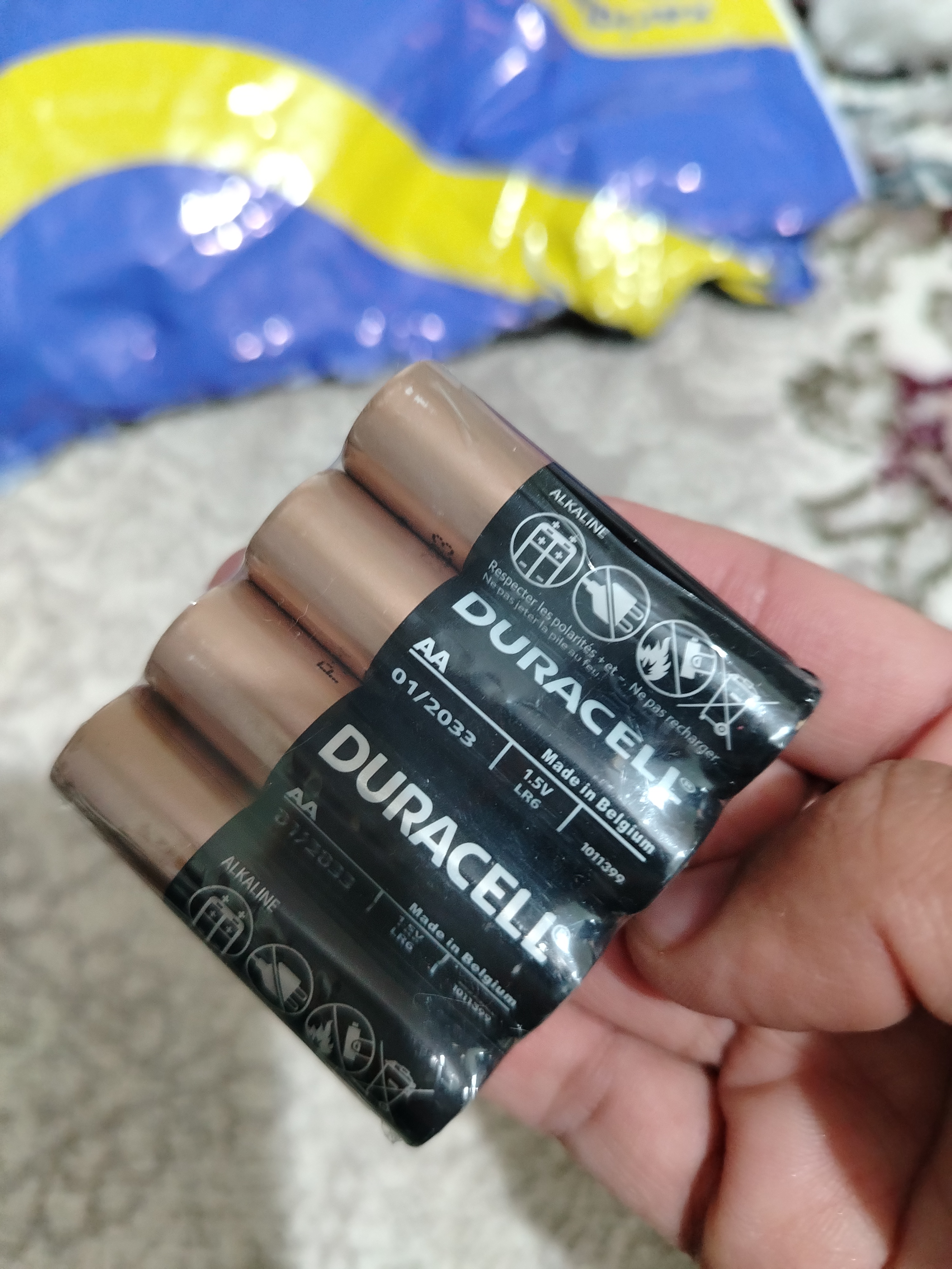 Батарейки Duracell AA большие, 4 шт
